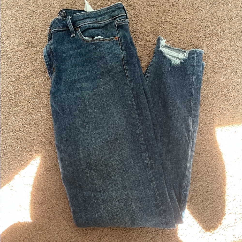 Abercrombie & Fitch DarkWash HighRise Skinny Jeans